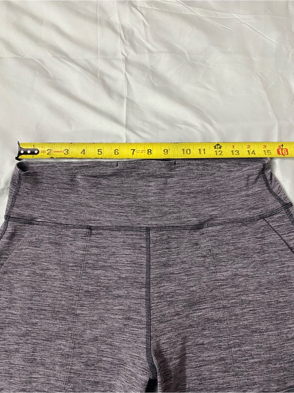 Lululemon Align High-Rise Cropped Jogger Heathered Space Gray  POCKETS- Size 12 - Picture 8 of 9